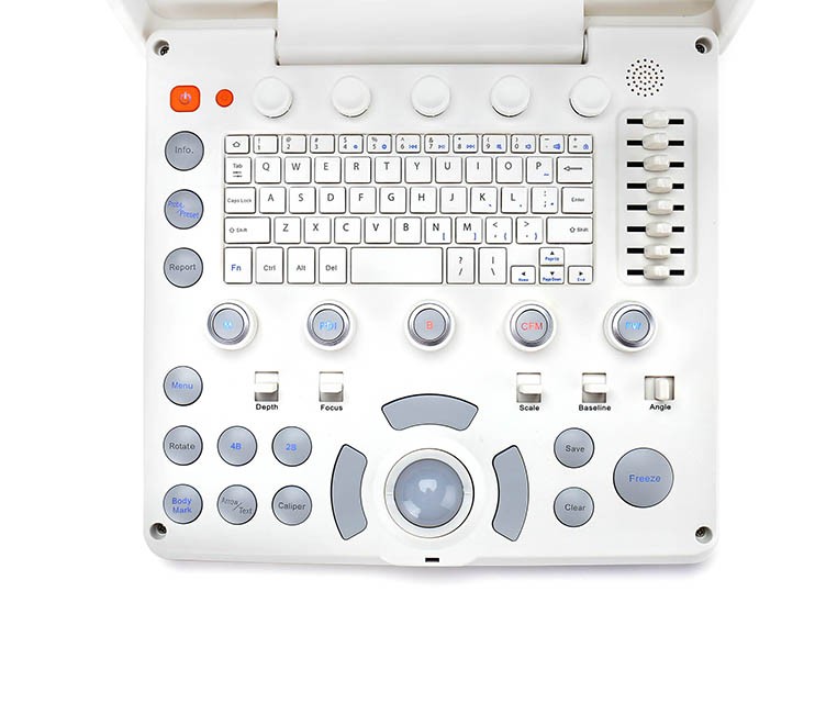 Notebook Type Color Doppler Ultrasound Scanner Usg For Human / Veterinary
