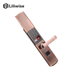 China Fingerprint Digital Electronic Door Locks Keypad Sliding Cover Protection factory