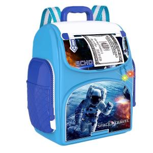 China Kids Abs Plastic Material Smart Bag Piggy Bank Blue Or Pink Or Green Color factory