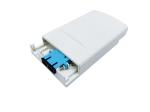 2 Core Mini FTTH Fiber Optic Distribution Wall Outlet Faceplate ABS Plastic