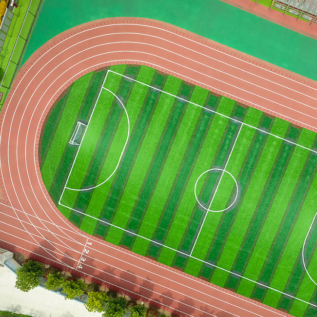 Abrasion-resistant Synthetic Sports Flooring For Park Environmental Friendly Red