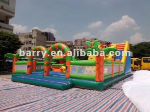 China ISO 18000 Inflatable Amusement Park Slide Theme Bouncer Castle factory
