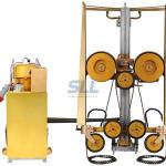9 Wheels Electric Diamond Saw Cutting Machine For Stone Rock 7cm Depth