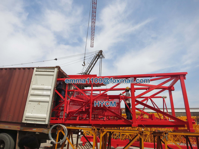 D4015 Luffting Tower Crane 40m Boom 1.5T Top Load Specification