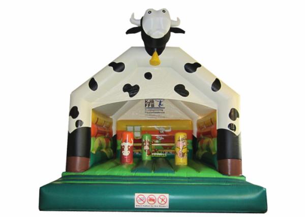 Commercial inflatable cow bouncy PVC inflatable animal bouncer digital painting