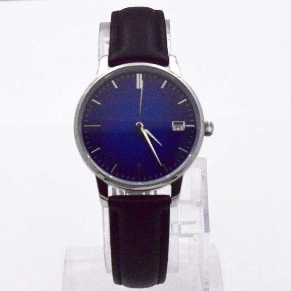 Swiss Ronda Movement Womens Stainless Steel Watch 5 ATM Black Leather Wrist