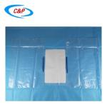 Non Woven Disposable Pelviscopy Laparoscopy Drape Pack Blue