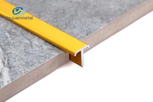 China Rustproof Aluminum T Extrusion Profiles Oxidation Resistance 160Mpa Tensile Bright Gold factory