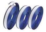 Dark Blue Aluminium Extrusion Profiles Color Coated Flat 7CM Width Size With PVC