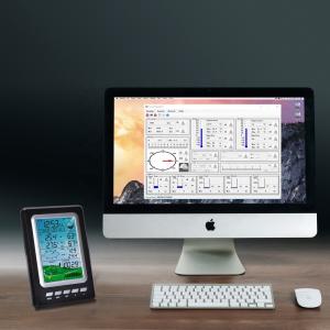 China Digital Wifi Weather Station Silver and Black factory