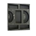 Biodegradable Sugarcane Pulp Packaging Black Color Wet Pressing