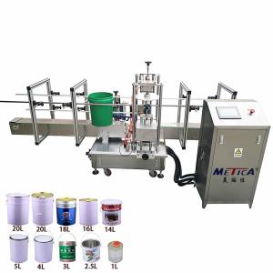 China Customized Automatic Pail / Bucket / Barrel and Big Container Bottle Labeling Machine on sale