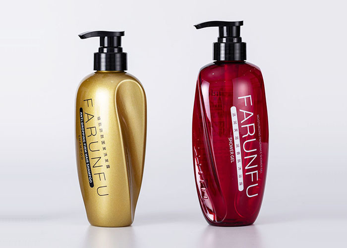500ml Plastic Pet Bottle Shampoo And Conditioner Bottle With Lotion Pump Packaging