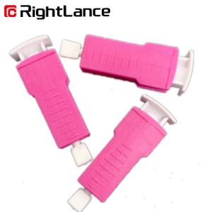China 26G Pen Type Automatic Blood Lancet OEM 1.8mm Pink And Purple factory