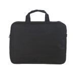 Black Nylon Business Computer Bag , Mens Laptop Briefcase 16 inch Computer Bag
