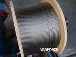 1x19 Marine Grade Stainless Steel Wire Rope Cold Drawn Metallic Bright