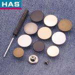 Zinc Alloy Press Stud Button Magnetic Snap Fastener Button 18mm