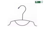 Betterall Supermarket Black Chrome Metal Hanger with Skid-proof Shoulder