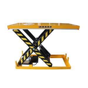 China 1 Ton 3m Small Lift Tables Hydraulic Electric Warehouse Cargo Scissor Lift factory