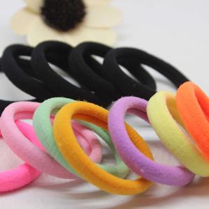 China Cute Thin High Elastic Hair Band , Rubber Hair Ties Various Color Available factory