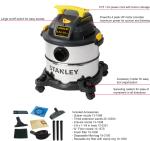 Reusable Industrial Vacuum Cleaners Wet Dry VAC SL18115 5 Gallon 4HP Eco -