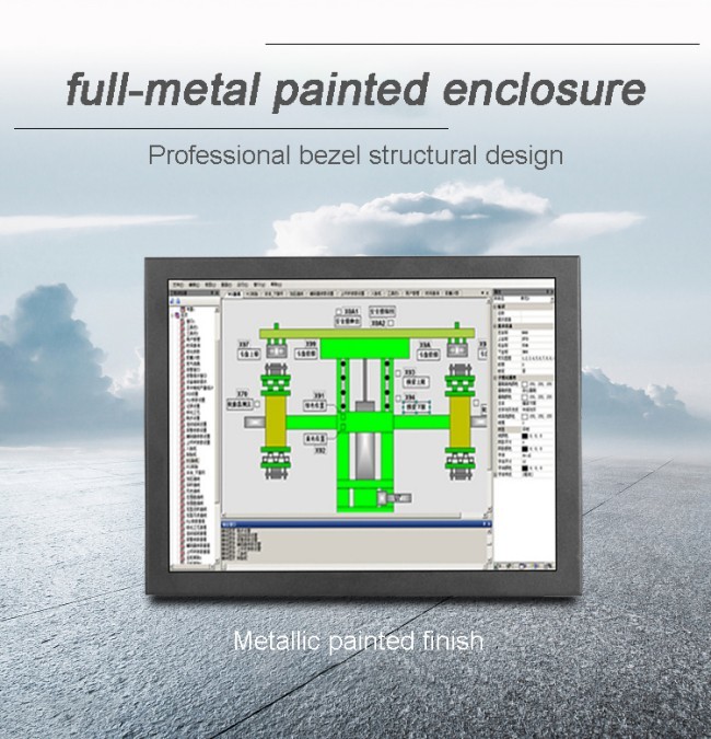 1920x1080 FHD Cheap Hospital Fully Enclosed Industrial Displays 21.5 Inch Wide Medical LCD Monitor Android Touch Screen