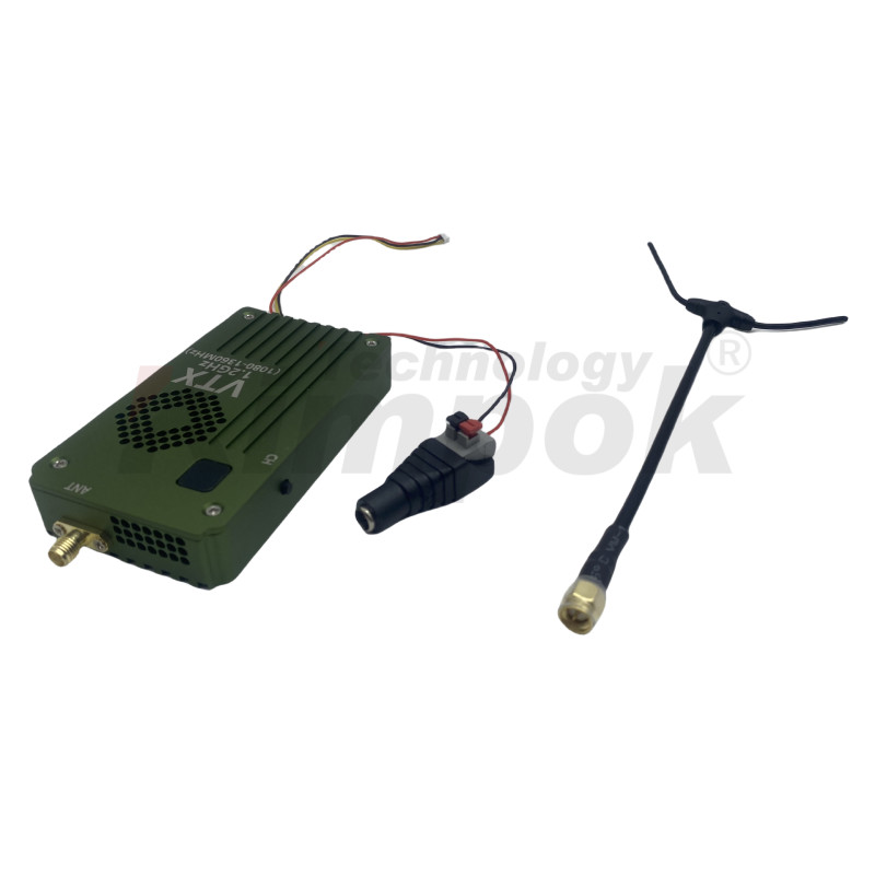 1.2G VTX 1.2Ghz 8W FPV Video Transmitter Receiver Ultra Long Range Video Link Image Transmission Drone VTX