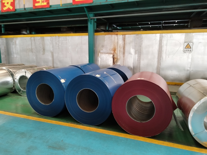 DX52D SGCC SGC340 Galvanized Iron Coil Cold Rolled Prepainted Off White Color 0