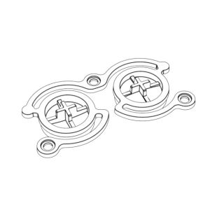 Button (1*4) / Cold runner / Three-plates mold No.24671