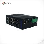 Metal Case Industrial Ethernet POE Switch 8x10/100/1000M Ethernet RJ45 Ports