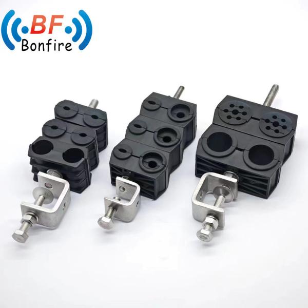 Package Gross Weight 0.410kg Combined Coax Cable 3 Ways Clamp for 1-1/4 Cable