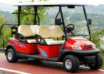 Red Color 4 Seater Golf Cart Electric Car , Electric Street Legal Vehicles