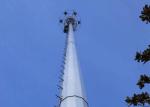 Signal Communication Monopole Cell Tower , 55m Monopole Telecommunications Tower
