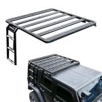 Roof Mount Black Luggage Rack for Wrangler JK 4 Door Distinctive and Eye