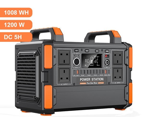Portable 1200WH Lithium Solar Generator Customized AC 110V/230V Power Station With MPPT Controller For Outdoor Camping Hiking