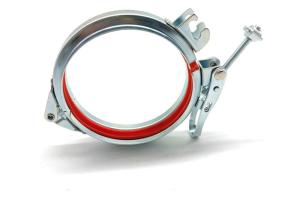 China 150mm Duct Airtight Galvanized Steel Clamps For Filtration System factory