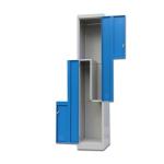 Fireproof Compartment Steel Locker , Double Color Metal Clothes Locker
