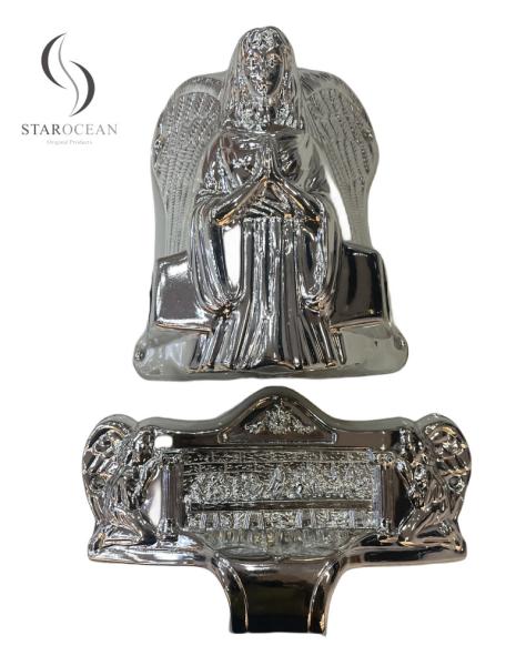 Plastic Silver Coffin Corner Accessories For Funeral Interment Ornamentation19#
