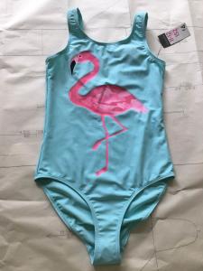 China Elastic Girl One Piece Swimsuit Cute Printing Swimming Suits For Teens factory