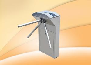 China Fingerprint RFID Steel Drop Arm Tripod Turnstiles For Emergency Purpose factory