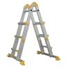 Buy cheap Outdoor Aluminum Telescopic Ladder 4x3 Corrosion Resistant Long Life Span from wholesalers