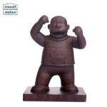 Odorless Fine Natural Wood Art Sculptures Collectible Cartoon Character Design
