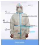 Full Body Protection Suit Rubber Seal Disposable Isolation Gowns