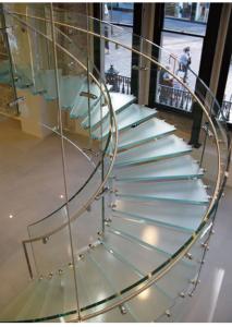 China Curved Tempered Safety Glass FOR Railing , Architecture , Furniture factory