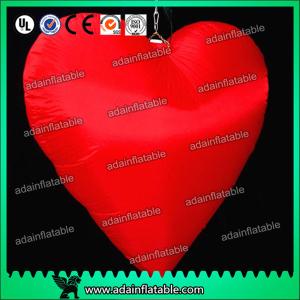 China 100cm Marriage Proposal Inflatable LED Lighting Oxford Cloth Loving Heart factory