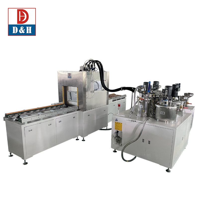 Polywood Case Electric Driven Vacuum Pressure Potting Machine For Electronics Manufacturing Plant