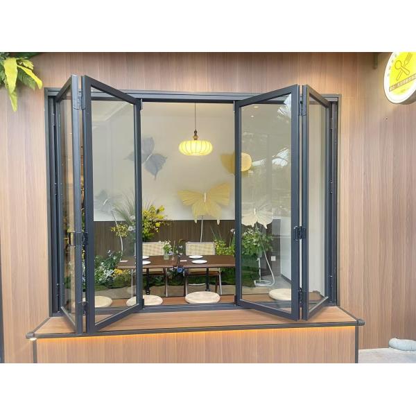 Maplemiles Aluminum Folding Window Accordion Horizontal Folding Window Bifold Windows Aluminum Windows