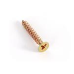 INCH Steel Countersunk Head Self Tapping Yellow Zinc Wood Chip Board Screw
