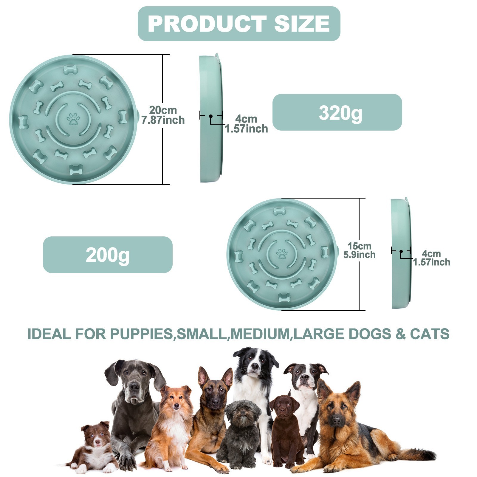 Amazon'S New Pet Food Utensil, Anti-Choking, Anti-Slip, Silicone Slow Food Bowl For Dogs And Cats
