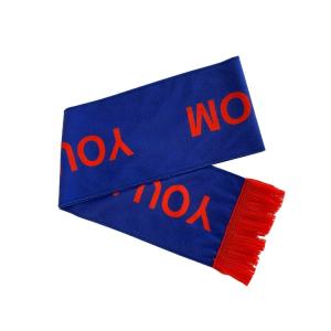 China Pantone Color Flag Print Scarf Knitted Polyester Fleece Material factory